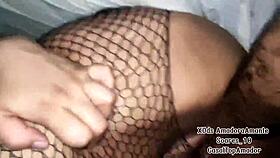 this brunette married whore gets pussy fucked and squirting during fisting.