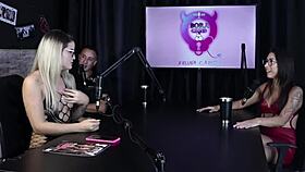 luciana picchi's sheer red lingerie troubles in group glamour sex 😏👗