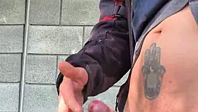 Oh man, it gets so hard knowing they're watching me masturbate in the forest from afar! 😏