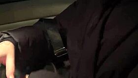 she gets a big dose for her throat, swallowing and gagging.