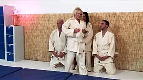 Kaia Kane and Cindy Behr Master Karate and Double Penetration!