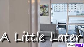 Mature stepmom sarah taylor teases in panties, tempting stepson to cum on her big cock