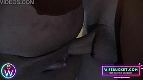 petting my latina wife's huge clit in homemade sunset fun