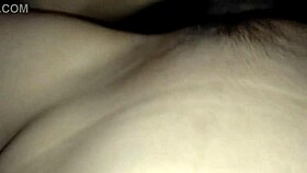 Mature woman achieves orgasm from hairy pussy massage