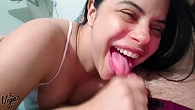 Every Single Day, The Good Housewife Milks Her Neighbor's Cock With Loud Moaning And Swallows Cum!