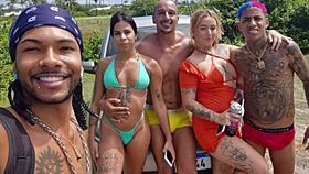 i feel so excited watching latina teen crossdressing in public interracial threesome