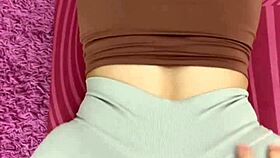 pov yoga session turns into accidental fuck with step sis