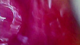 i watch real pussy orgasm contractions with cum inside