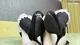 joi sexy goth wednesday addams rewards you with shoejob then sucks until orgasm 😏