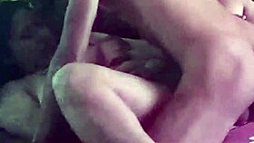 Aurora Estelar and Hunter have hot sex in the living room with creampie close-up