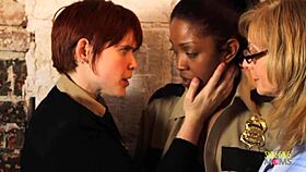 Nina Hartley as police chief in kinky lesbian threesome