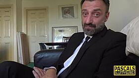 I saw this Scottish sub get dominated and throat action in high definition.