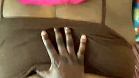 Pregnant ebony girlfriend creams on my big cock