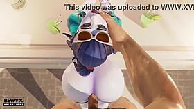 Widowmaker French Vacations With Big Ass And Cock.