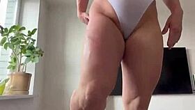 Julia Fit Bent Over for Monster Cock Anal Creampie!