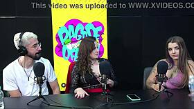 Brazilian amateurs slowly insert into the ass in a homemade scene.