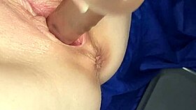 wife gets her juicy cunt fucked by husband with huge dildo, then she takes control