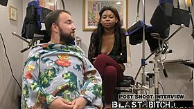 Minnie rose performs backstage in latex outfit with close-up shots