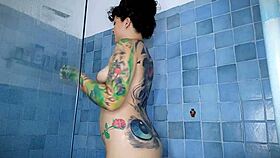 i insert anal plug while shaving in shower