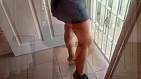 delicious latina milf in high heels gets ass massage