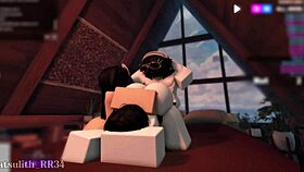 in this threesome, two fans join for blowjob, doggystyle, and riding with cum everywhere