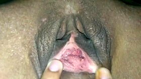 Mature woman achieves orgasm from hairy pussy massage