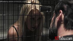 Hey, punishing this horny blonde slave with rough bdsm and deepthroat action - Misha MyNx and Tommy Pistol