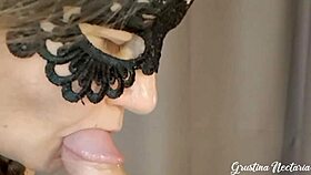 I savored sucking his big cock slowly, longing for his powerful cum in my mouth up close.