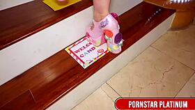 Mocha Hunk Kriskxxx Fucks Blonde Leya Falcon's Pink Ass