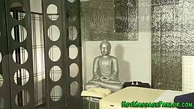 Beautiful Masseuse Blows Intensely