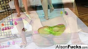 painted lesbians alison tyler and kelly divine getting intimate