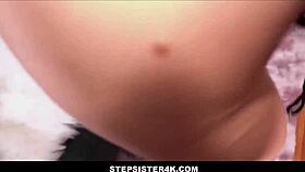 Big tits stepsister orgasms on huge dick! 😍