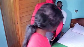 boyfriends best friend visits for interracial fucking at home