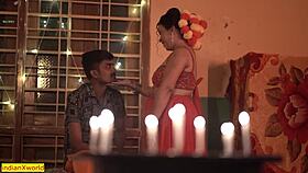 Indian devar bhabhi engage in rough hardcore sex during dewali festival with doggystyle and group action