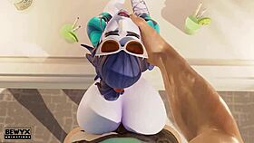 Widowmaker French Vacations With Big Ass And Cock.