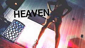 The blonde babe strolled confidently in her assless mini skirt, showcasing her long hair and stylish heels.