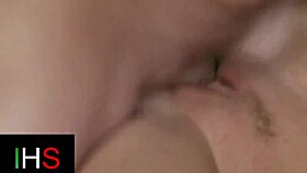 fabulous brunette girl in heels gets amazing anal fingering