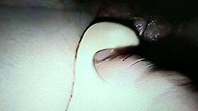 Her Cum Drips Out After Dildo Fucks Wet Wife Hard.