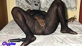 Intense pussy licking for milf in lingerie, gaping after muff diving