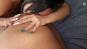 My stepmother lets me cum inside her wet pussy. She has big natural tits and is so mature.