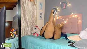Hot Colombian cam slut anal show 😈