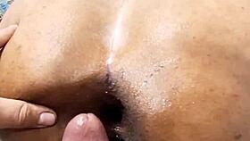 leaving a big ass teen gaping wide with monster cock after intense fucking and spreading