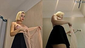 I sneak peeks at boobs in the public changing room through hidden cams.