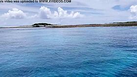 nipple play in okinawa hibiscus while she's sleeping!