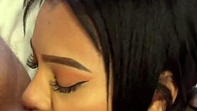 Backstage blowjob and riding with busty Latina model?