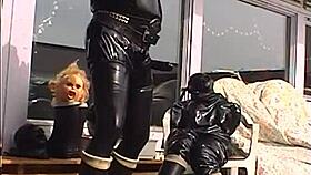 roxina in shiny rubber outfit.