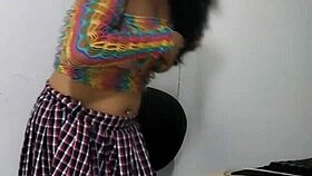 I ride a pink dildo in my pussy on cam