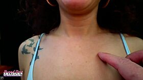 Skinny brunette COED MERCEDEZ LOVES SUCKING a hard cock and gets BANGED in group play.