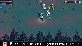 humiliation femdom dungeon game with monster erotic vibes