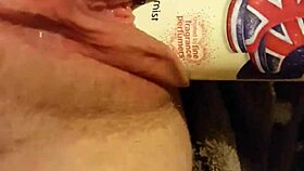 Narrating a young woman's intimate exploration with an unusual object in a private setting